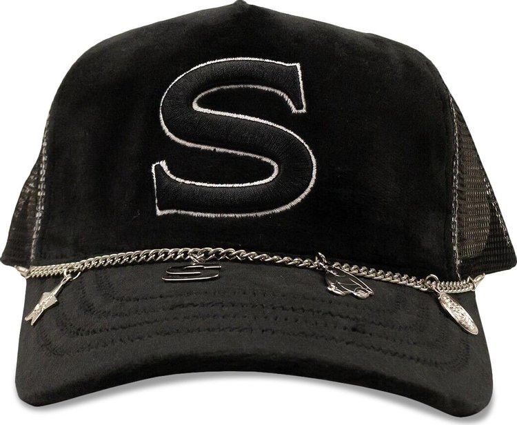 Saintwoods Fuzzy Charm Trucker Hat 'Black'