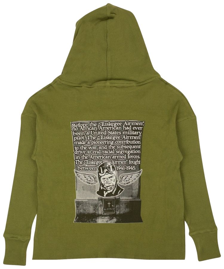 Who Decides War x Barriers NY Tuskegee Hoodie Green