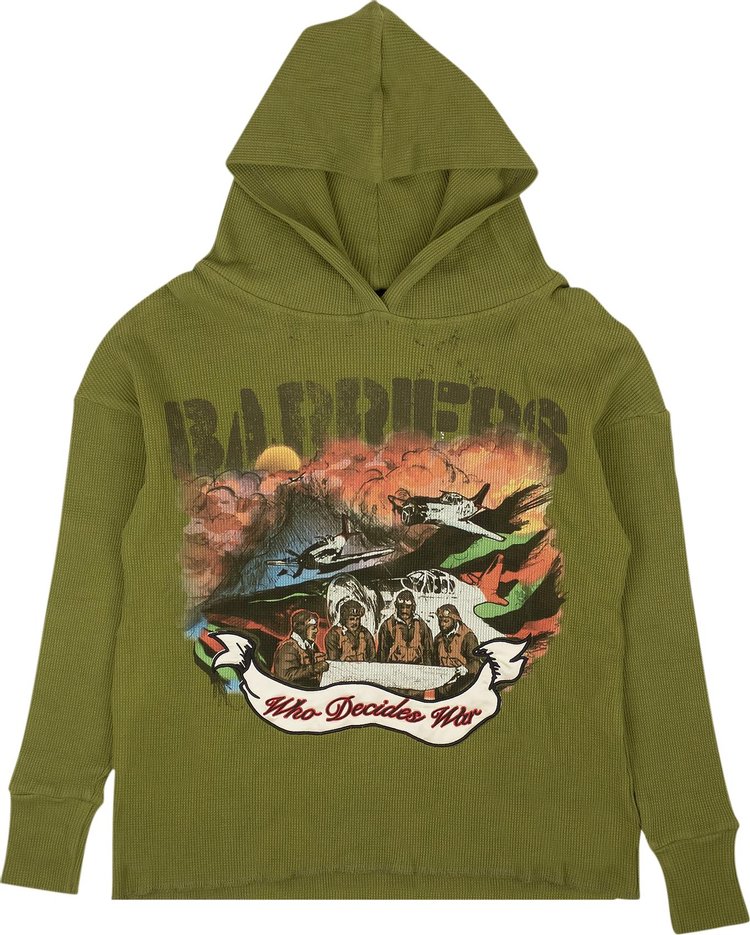 Who Decides War x Barriers NY Tuskegee Hoodie 'Green'