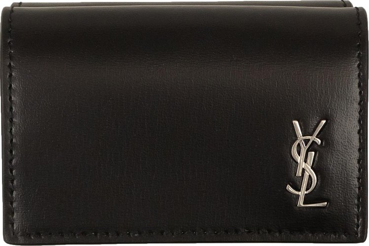 YSL Monogram Pebbled Leather Bifold Wallet