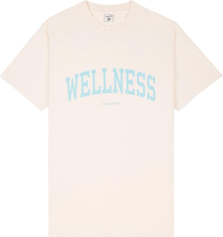 Sporty & Rich Wellness Ivy T-Shirt 'Cream/Jade'
