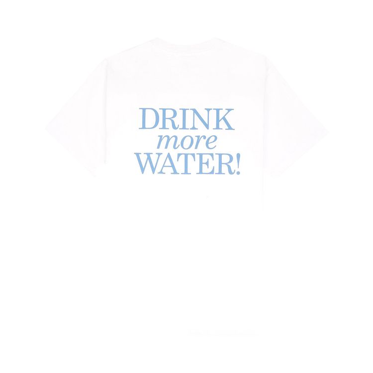 Sporty  Rich New Drink Water T Shirt WhiteAtlantic