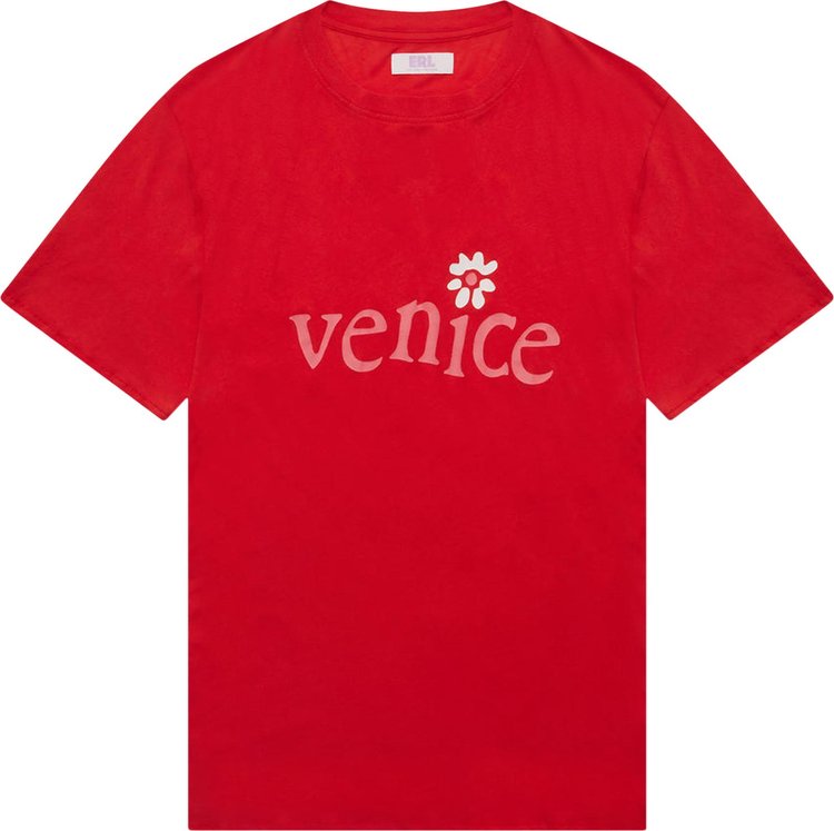 ERL Venice Print T-Shirt 'Red'