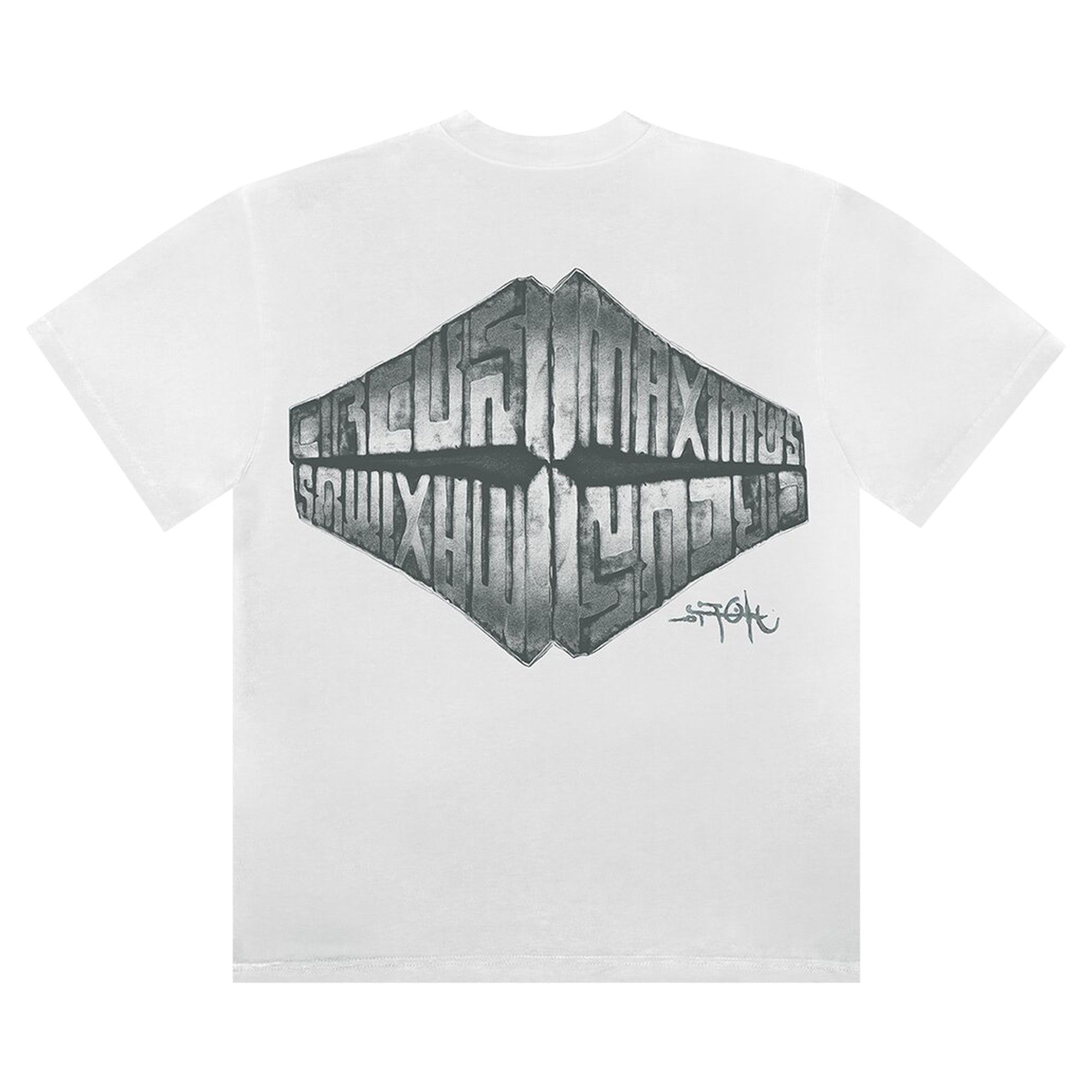 Buy Cactus Jack by Travis Scott Circus Maximus Tee 'White