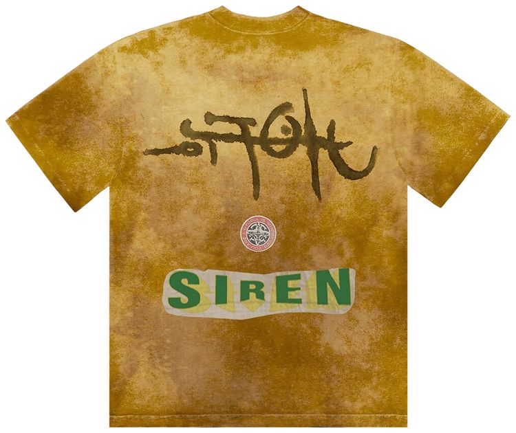 Cactus Jack by Travis Scott Siren Tie Dye Tee Mustard