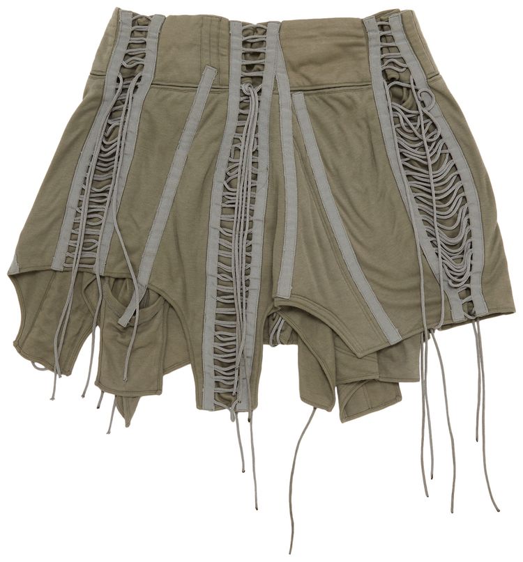 Vintage Helmut Lang Aviator Skirt Grey