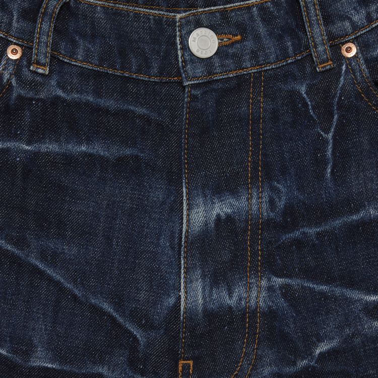 Martine Rose Wrinkle Effect Jeans Indigo