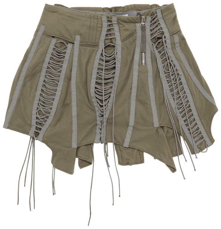 Vintage Helmut Lang Aviator Skirt Grey