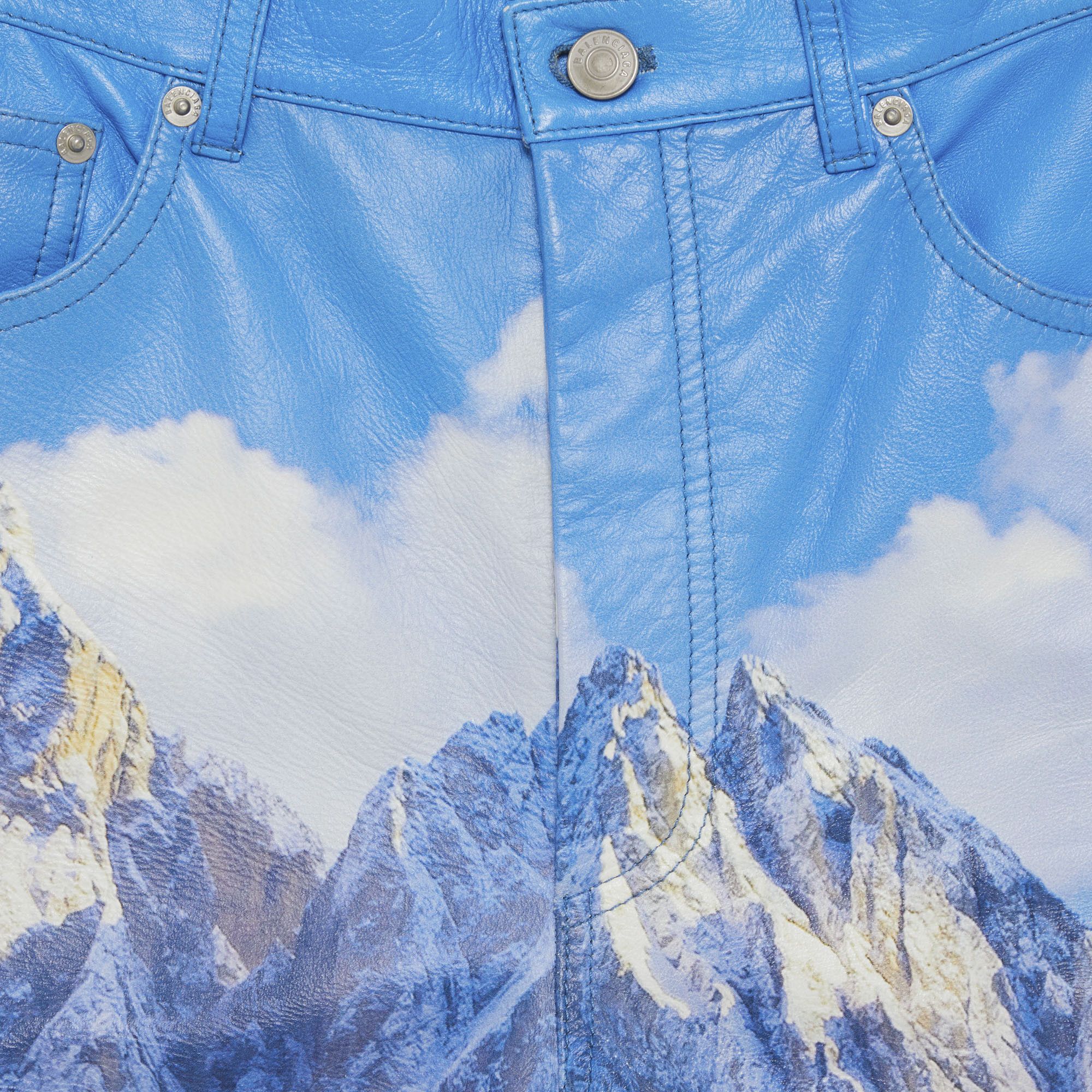 Buy Balenciaga Convertible Leather Landscape Pants Mountain 518092 TAS09 4669 GOAT