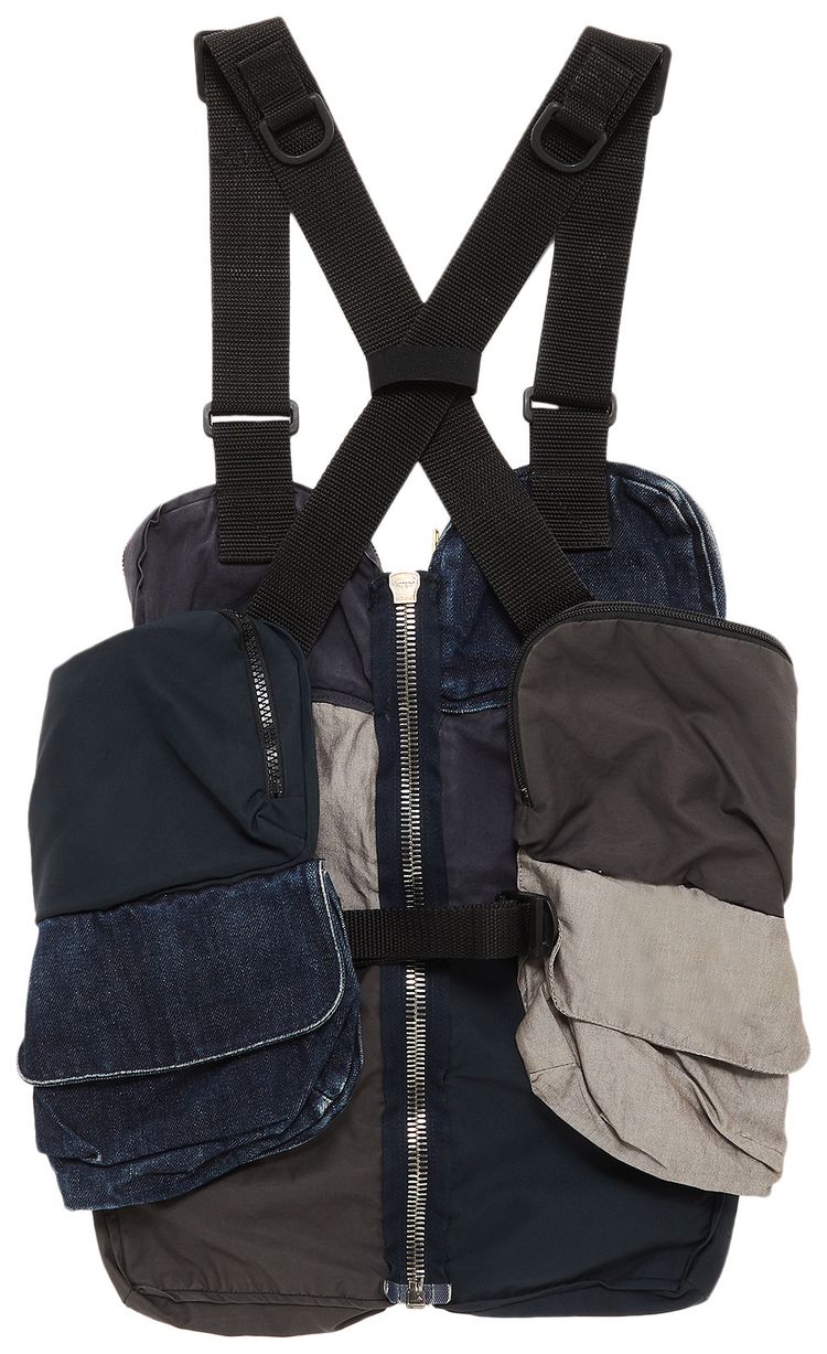 Vintage Maison Margiela Parachute Cargo Vest Navy