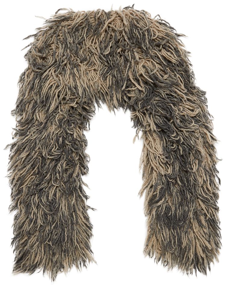 Vintage Maison Margiela Oversized Fringe Vest TanGrey