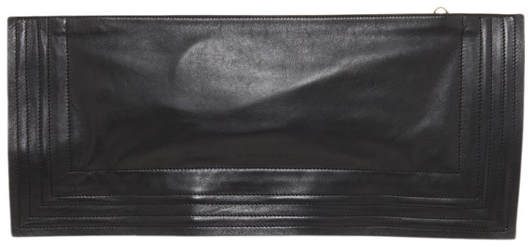 YProject Wire Leather Clutch Black