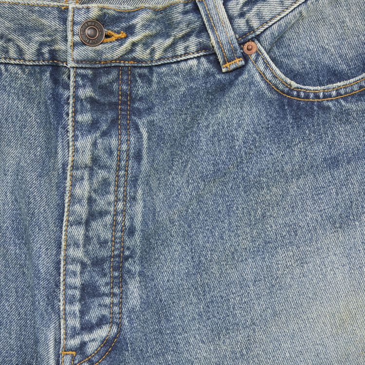 Balenciaga Baggy Liquid Denim Jeans Blue