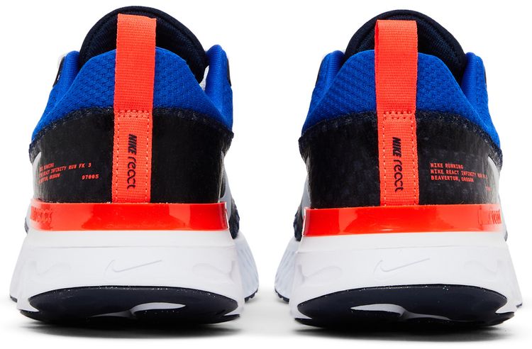 Nike React Infinity Run Flyknit 3 College Navy Bright Crimson