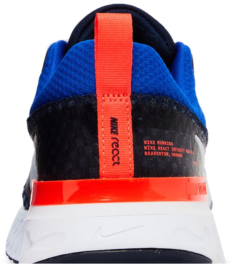 Nike React Infinity Run Flyknit 3 College Navy Bright Crimson