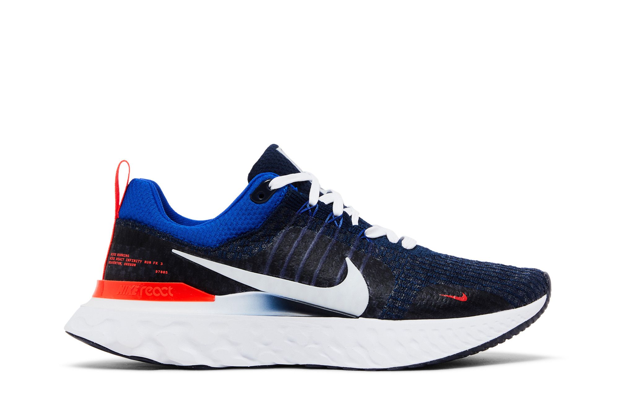 Nike react flyknit navy on sale