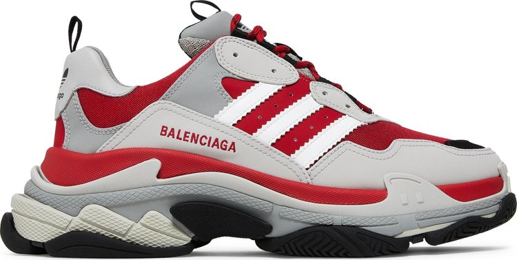 Adidas x Balenciaga Triple S Sneaker 'Red Grey'
