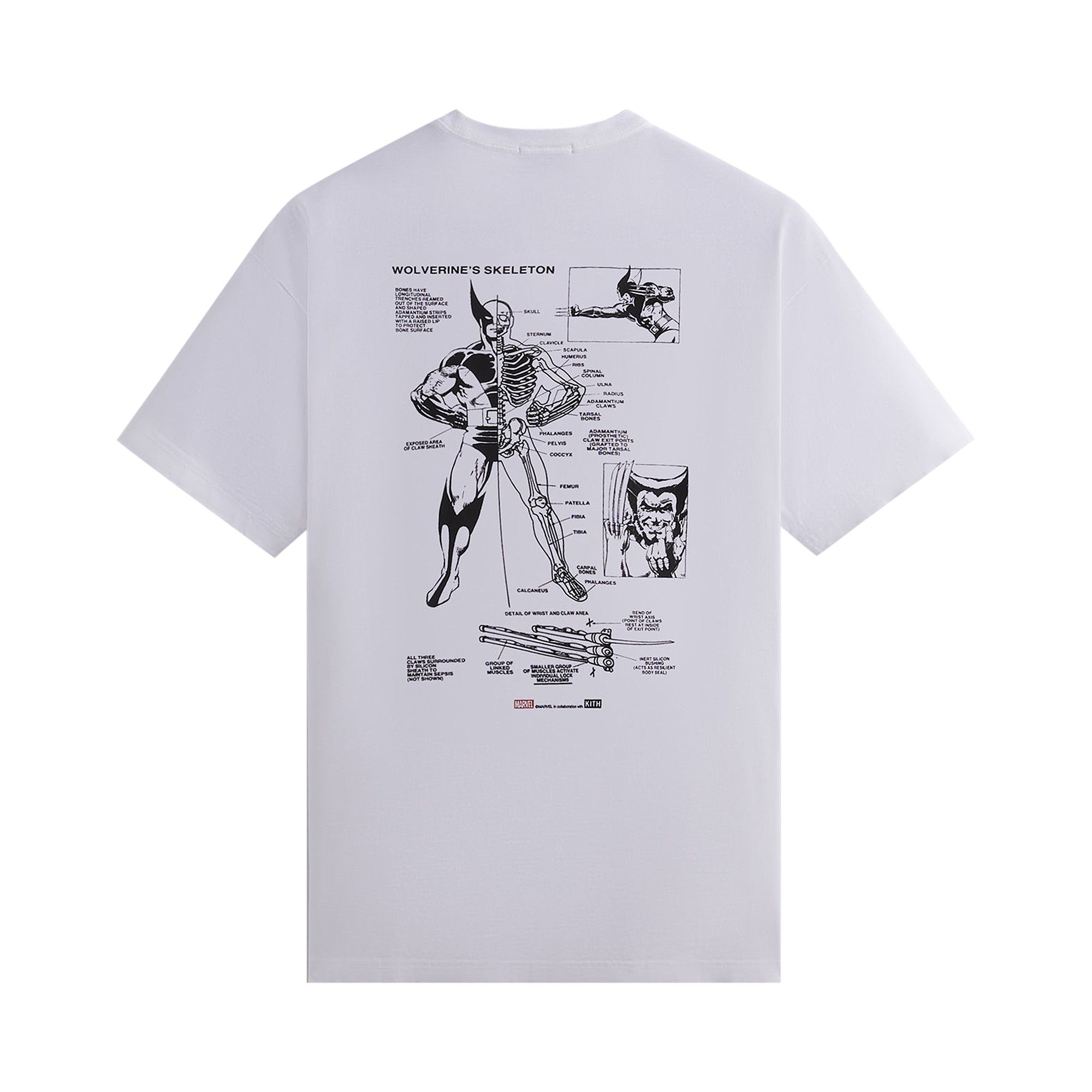 Buy Kith For X-Men Anatomy Vintage Tee 'White' - KHM031361 101 | GOAT