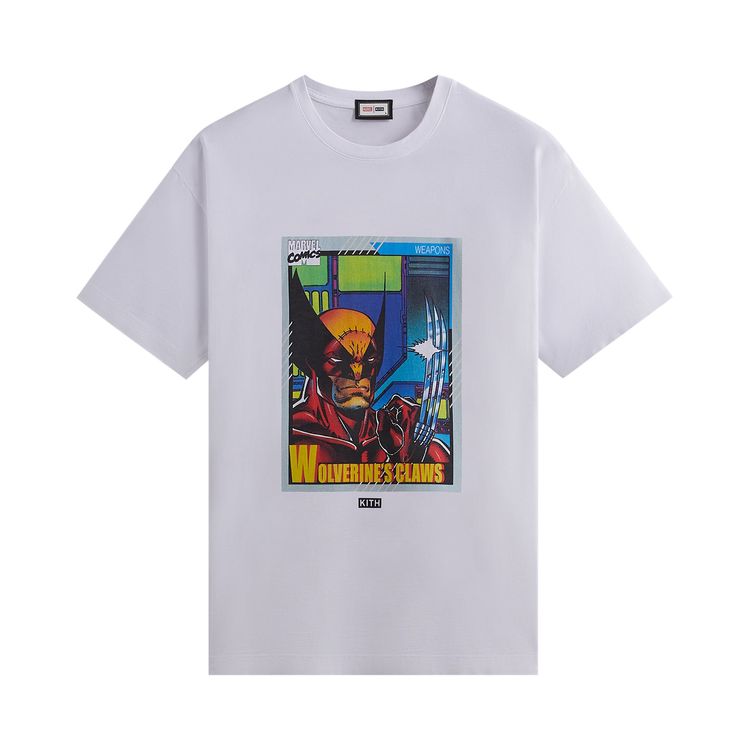 Kith For X Men Wolverine Card Vintage Tee White