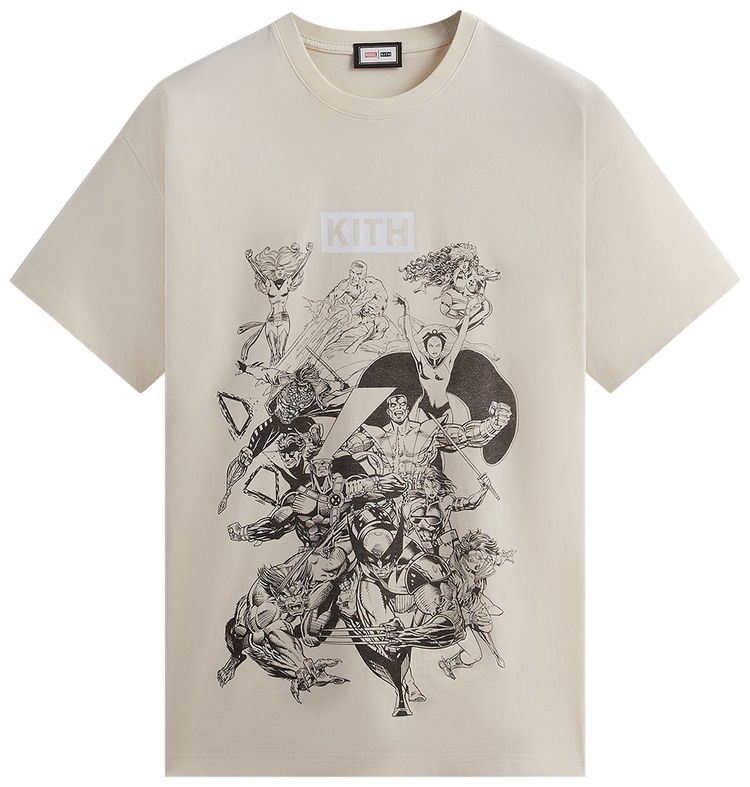 Kith For X Men Comic Inked Vintage Tee Sandrift