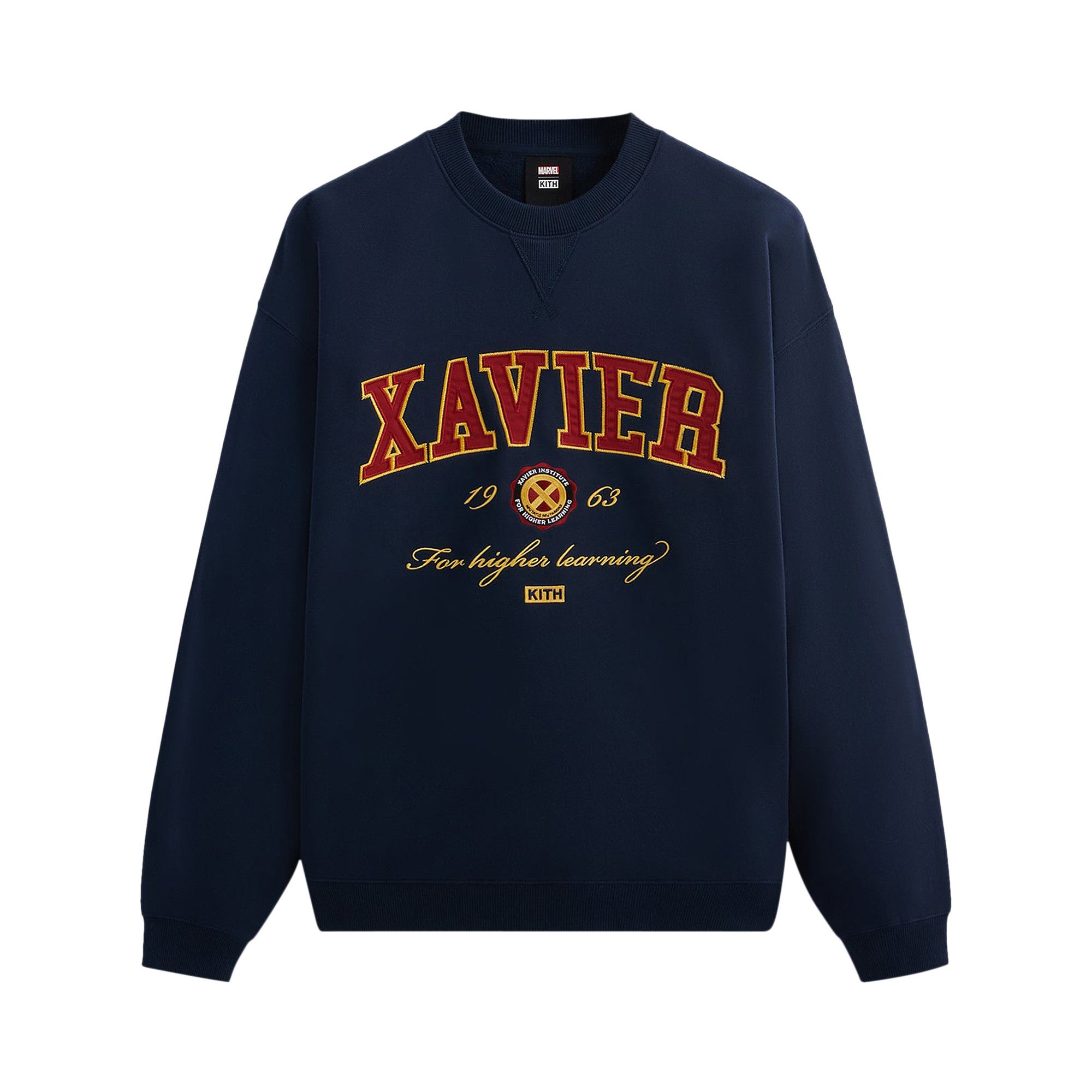 Buy Kith For X Men Xavier Institute Varsity Crewneck Nocturnal KHM031366 413 GOAT