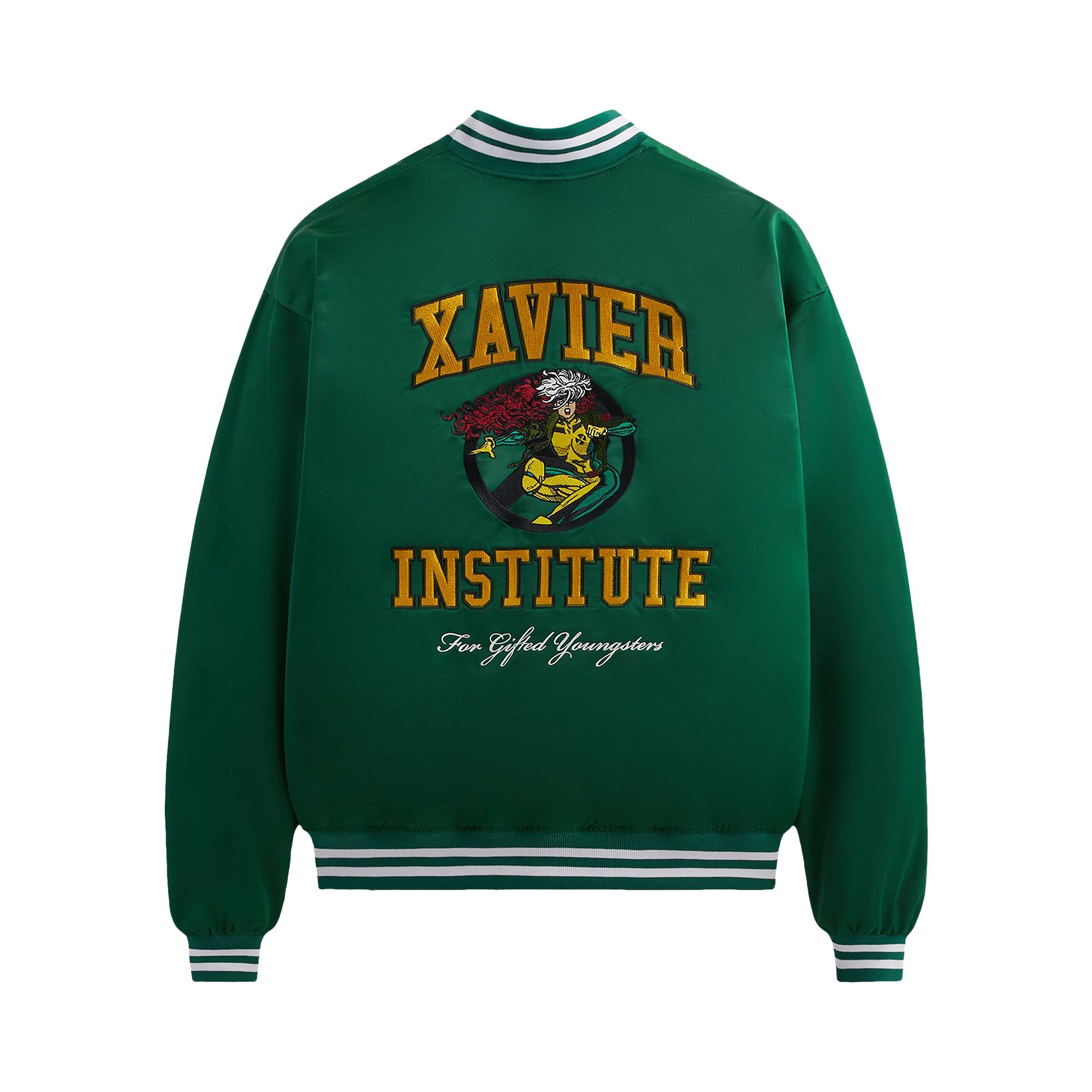 Buy Kith For X-Men Gambit Satin Bomber Jacket 'Conifer