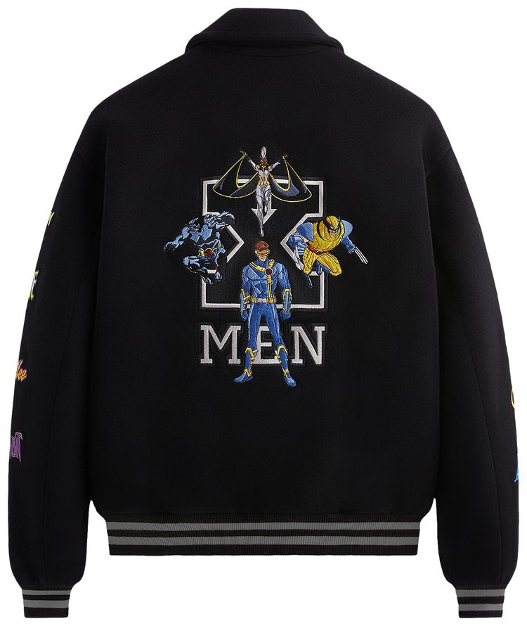 Kith For X Men Wool Varsity Jacket Black