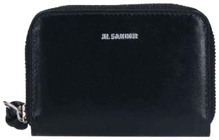 Jil Sander Zip Around Wallet Black