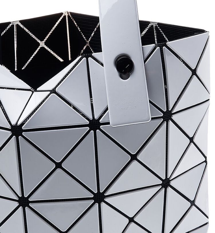 Bao Bao Issey Miyake Geometric Design Tote Bag White