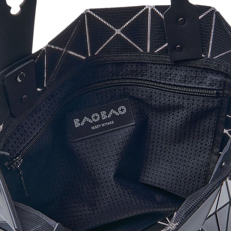 Bao Bao Issey Miyake Geometric Design Tote Bag Black