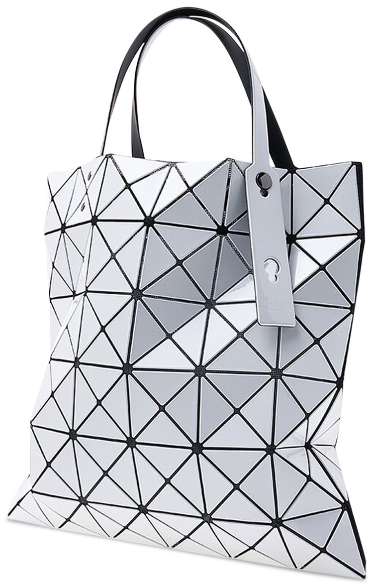 Bao Bao Issey Miyake Geometric Design Tote Bag White