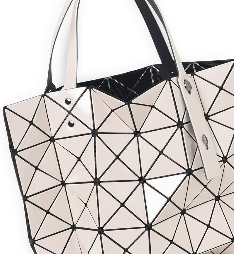 Bao Bao Issey Miyake Geometric Design Tote Bag Beige