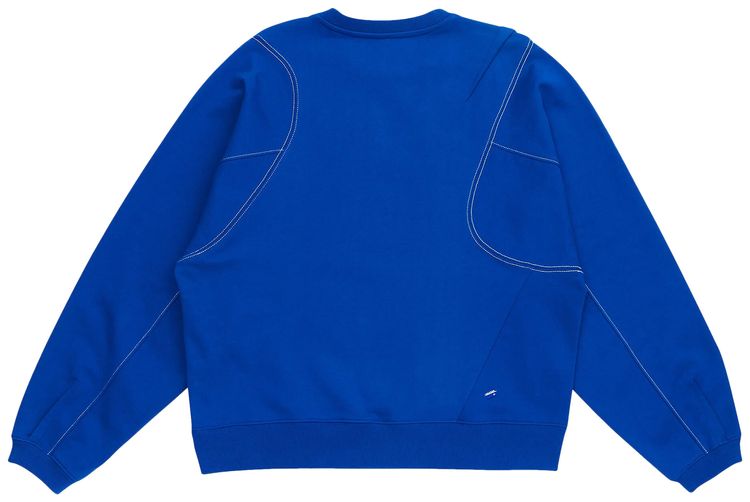 Ader Error Graphic Printed Sweatshirt Blue