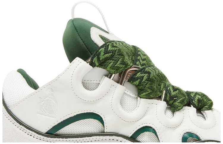 Lanvin Curb Sneakers White Khaki