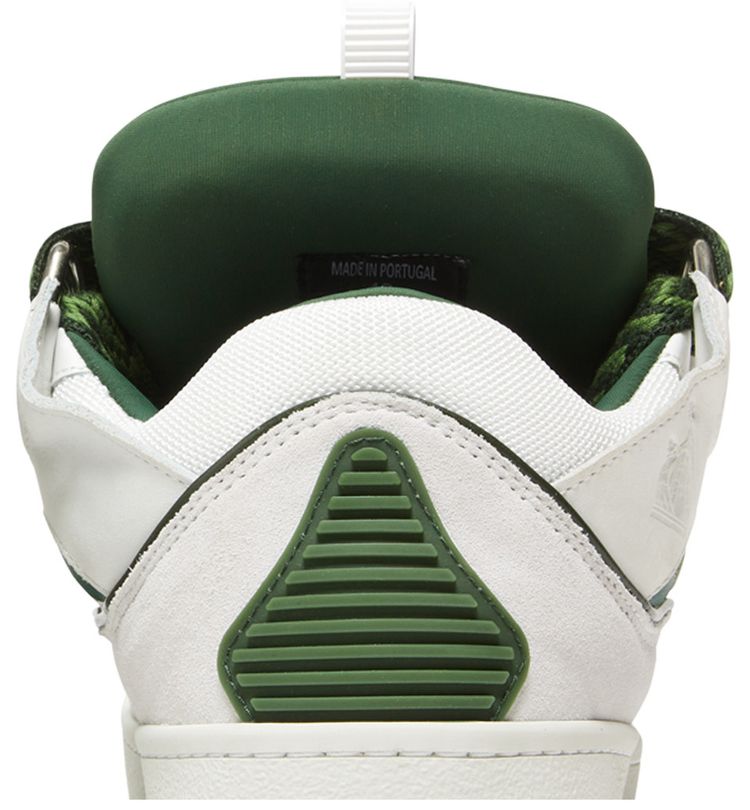 Lanvin Curb Sneakers White Khaki