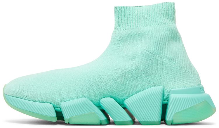 Balenciaga Wmns Speed 20 Sneaker Transparent Sole   Green