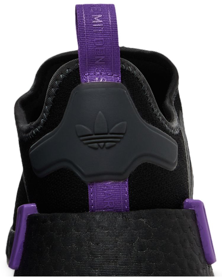 Adidas NMD R1 J Black Grey Active Purple
