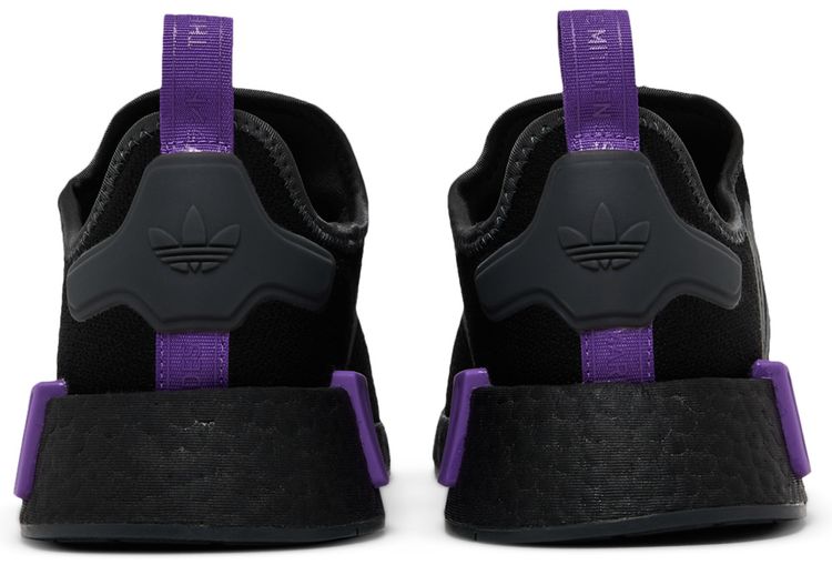 Adidas NMD R1 J Black Grey Active Purple