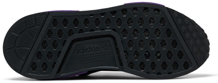 Adidas NMD R1 J Black Grey Active Purple