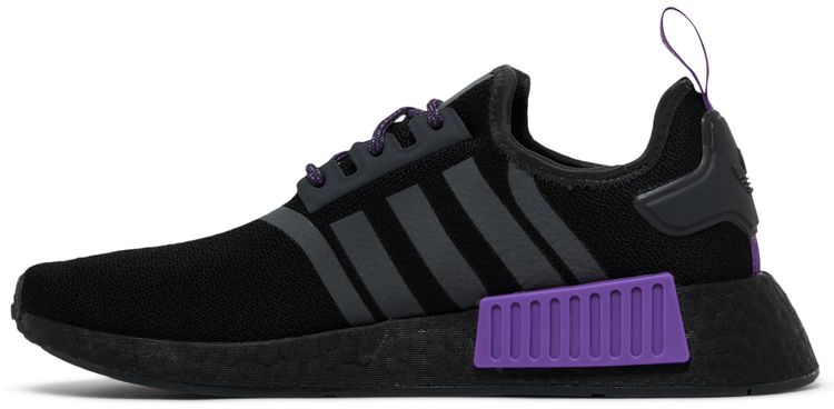 Adidas NMD R1 J Black Grey Active Purple