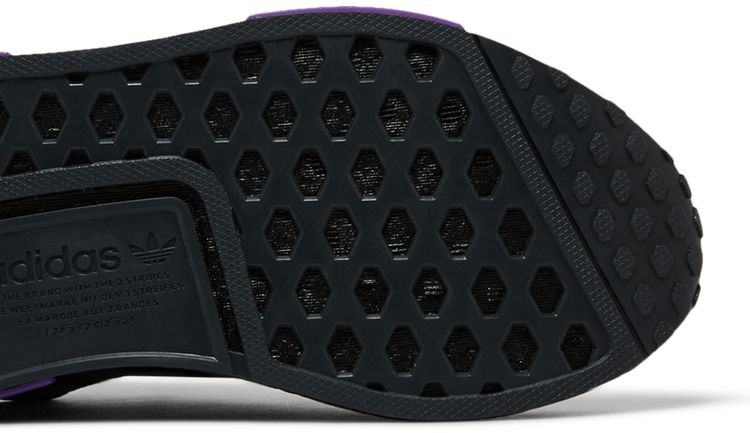 Adidas NMD R1 J Black Grey Active Purple