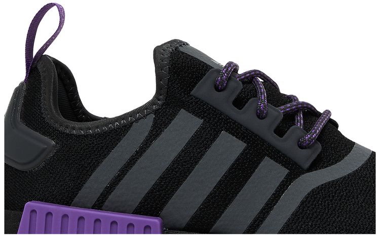 Adidas NMD R1 J Black Grey Active Purple