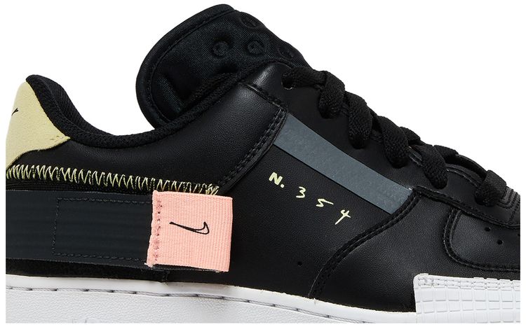 Nike Air Force 1 Type GS Black Zinnia