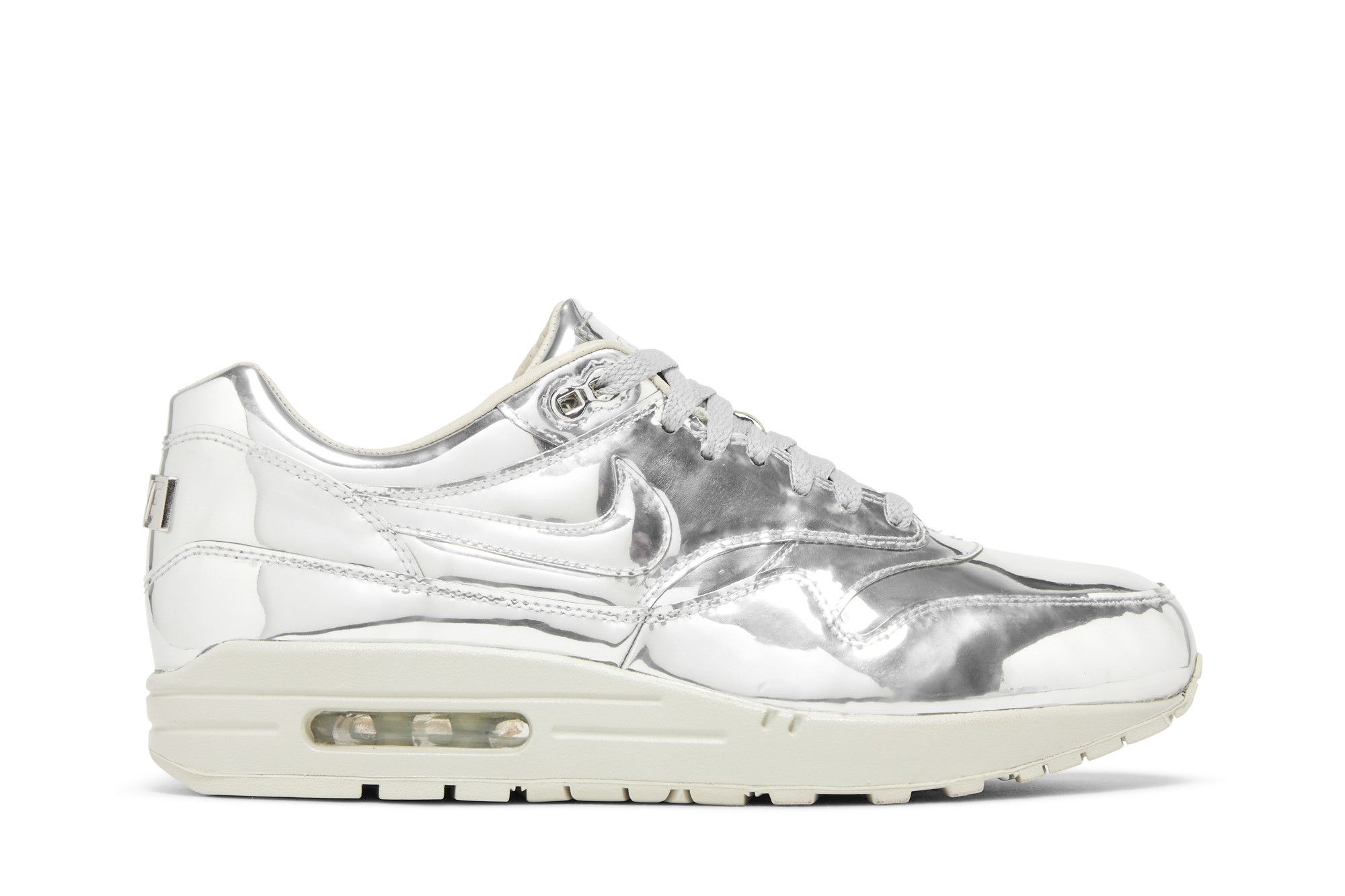 Nike top liquid silver