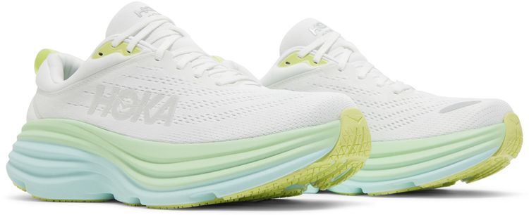 HOKA Wmns Bondi 8 Blanc De Blanc Sunlit Ocean