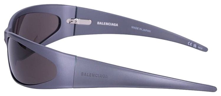 Balenciaga Reverse Xpander 20 Rectangle Sunglasses Dark Grey