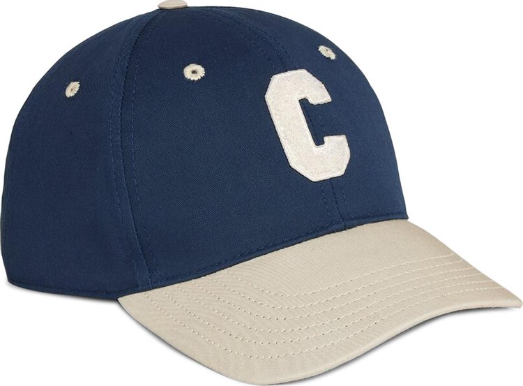 CELINE Initial Baseball Cap NavyBeige