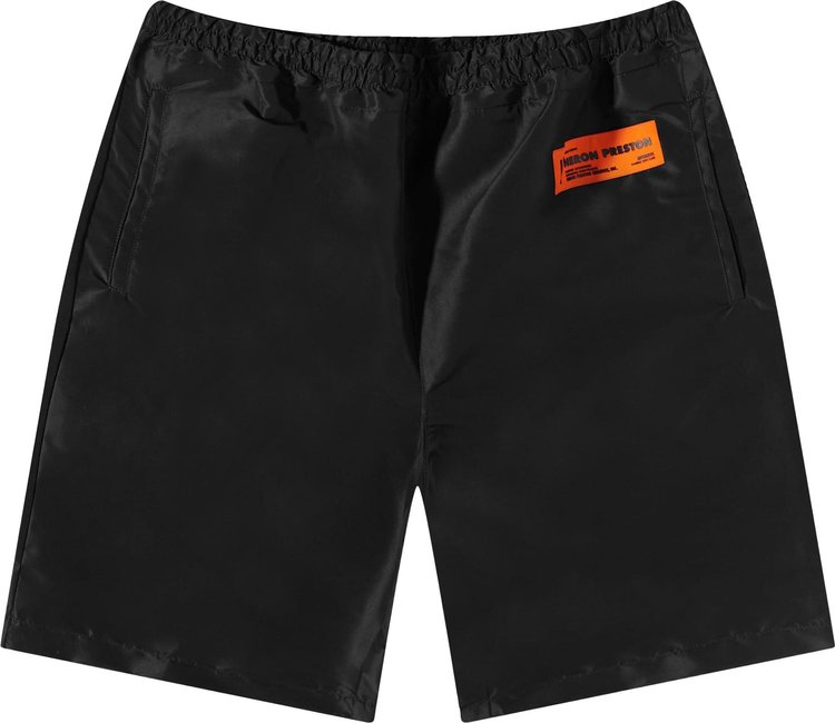 Heron Preston Ex-Ray Logo Patch Shorts 'Black'