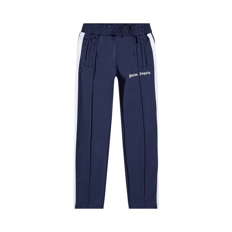 Palm Angels Blue Track Chambray Pants