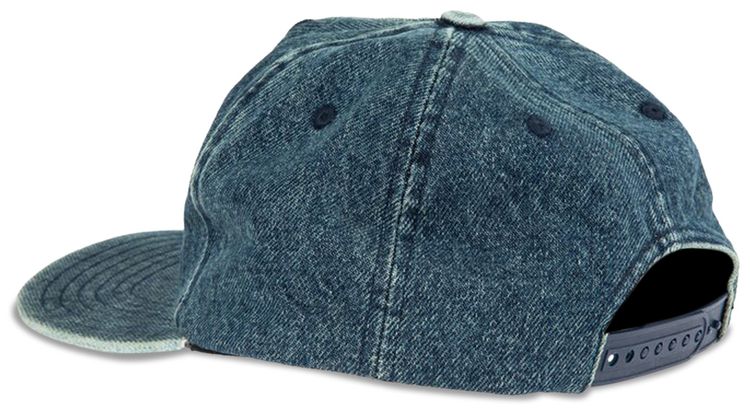 Rhude Denim Logo Hat Indigo